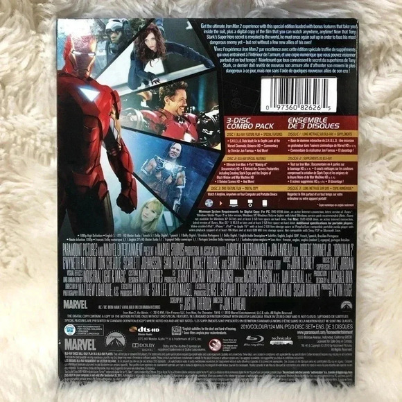 Iron Man  2 Blu-Ray + DVD - Picture 2 of 7
